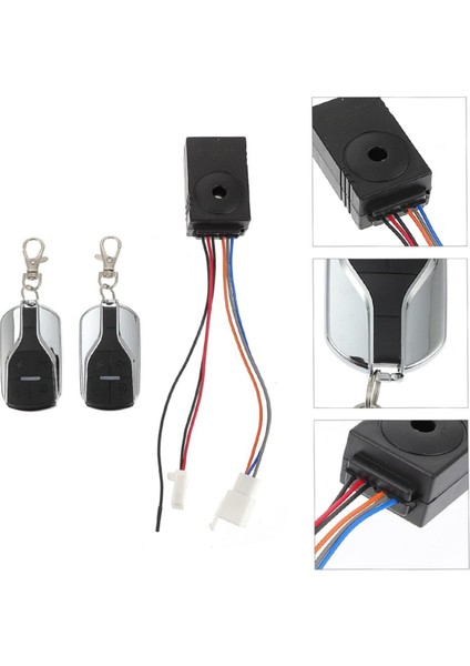 36V-72V Elektrikli Araba Anti-Hırsızlık Alarmı Scooter Korna Alarmı Scooter Uzaktan Kumanda ve Kilit Aksesuarları (Yurt Dışından) fırsatları