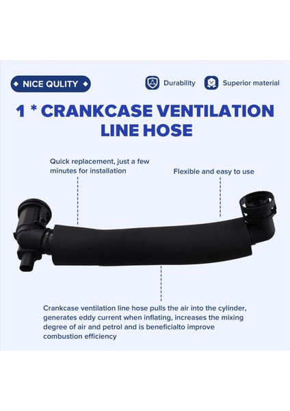 Karter Havalandırma Hattı Hortumu Vakum Tüp Egzoz Borusu 11157613889 Bmw X1 X2 1 Serisi Mini F54 F55 F56 F57 F60 (Yurt Dışından) fırsatları