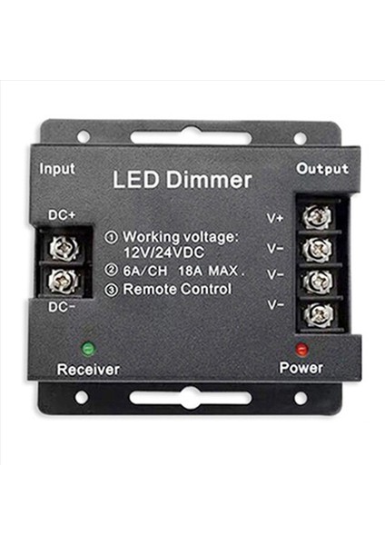 2x 18A LED Tek Renkli Denetleyici Dimmer 12V 24V Tek Renkli Işık Çubuğu Için Rf Kablosuz Dokunmatik Uzaktan Kumanda (Yurt Dışından) modelleri