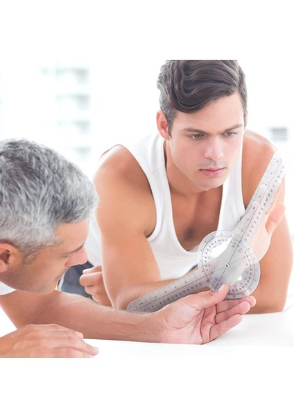 12 Inç Gonyometre Şeffaf Ortopedik Açılı Cetvel Plastik Gonyometre 360 Derece Omurga Gonyometresi Vücut Ölçümü (Yurt Dışından) indirimleri