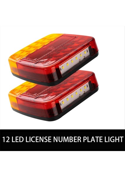 2pcs 12V 26LED Su Geçirmez Araba Kuyruğu Işık Çekme Rv Atv Motosiklet Fren Lambası Için Taşma Plakası Plaka Reflektör (Yurt Dışından) modelleri