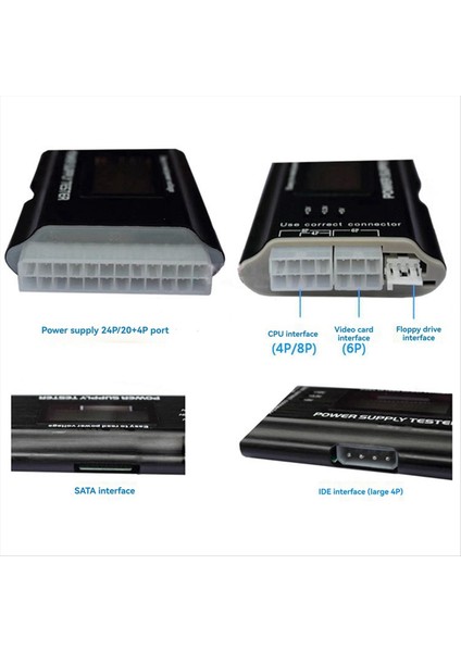 Atx Güç Algılama Aracı Bilgisayar Ana Bilgisayar Güç Test Cihazı Taşınabilir Metal Kabuk LCD Ekran Kılıfı Güç Test Cihazı (Yurt Dışından) fiyatları