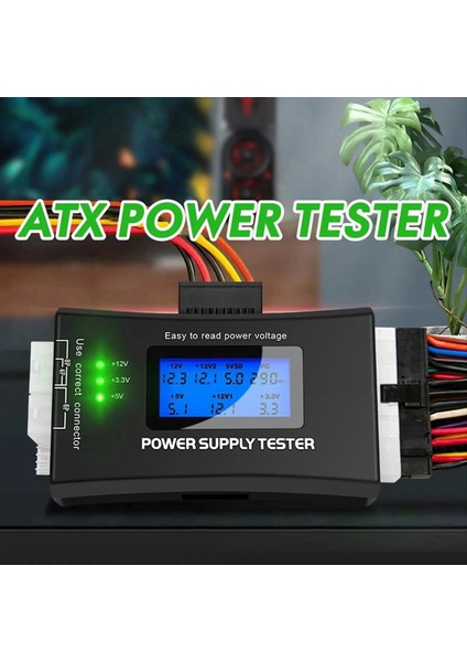 Atx Güç Algılama Aracı Bilgisayar Ana Bilgisayar Güç Test Cihazı Taşınabilir Metal Kabuk LCD Ekran Kılıfı Güç Test Cihazı (Yurt Dışından) fırsatları
