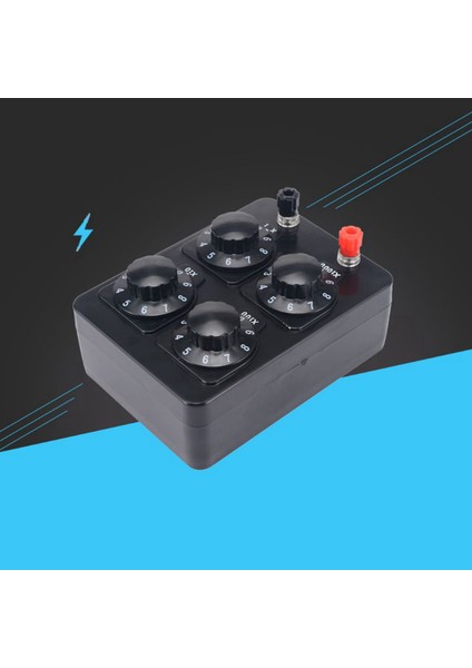 2x 0-9999 Ohm Basit Direnç Kutusu Hassas Değişken On Yıl Direnç Öğretim Enstrümanı (Yurt Dışından) indirimleri