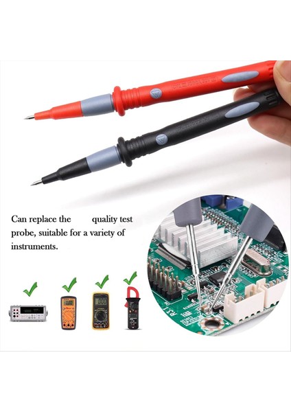 22PCS Multimetre Test Kurşun Kiti Arka Prob Test Kurşunları Multimetre Probları Timsah Klipsli Test Kuafları Problar (Yurt Dışından) fırsatları