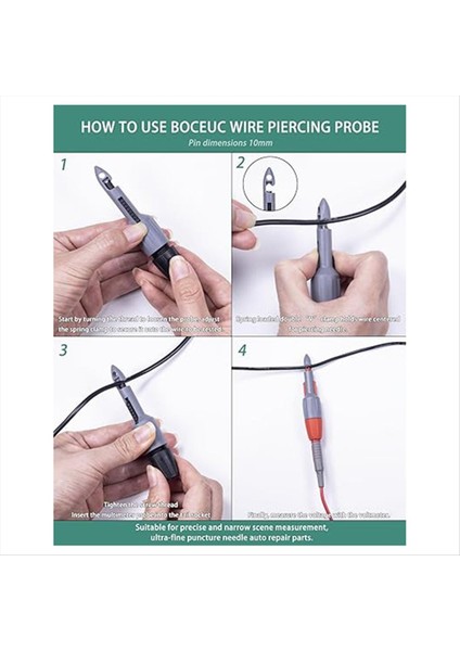 TP81 Yalıtım Piercing Clip Seti Muz Fiş Bağlantıları Tel Delici Prob Yalıtım Piercing Clip Seti 2mm (Yurt Dışından) fiyatları