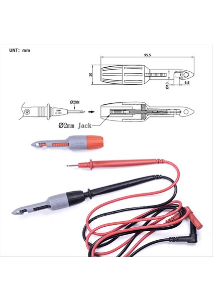 TP81 Yalıtım Piercing Clip Seti Muz Fiş Bağlantıları Tel Delici Prob Yalıtım Piercing Clip Seti 2mm (Yurt Dışından) indirimleri