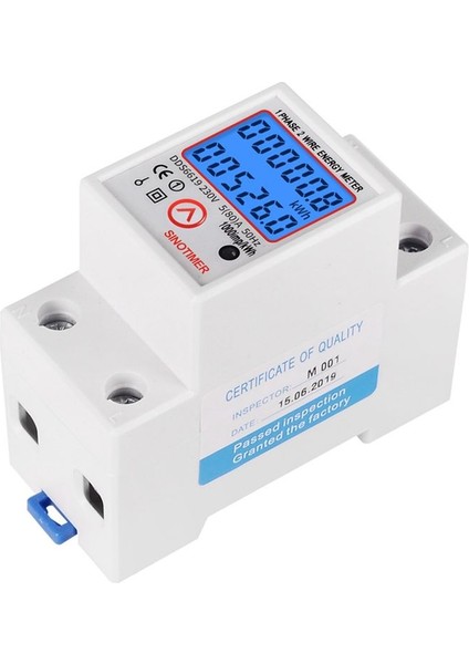 Sinotimer Din Rayı Dijital Tek Fazlı Sıfırlama Sıfır Enerji Ölçer Kwh Voltaj Akım Güç Tüketimi Ölçer Wattmetre 230V Ac (Yurt Dışından) fiyatları