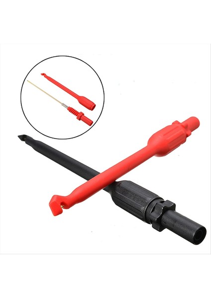 2pcs/set 4mm Tel Piercing Klips 10A Otomotiv Test Kurşun Kiti Otomotiv Tel Delinme Probu Delinme Ponks Ponks Teliback Prob Pimleri (Yurt Dışından) fırsatları