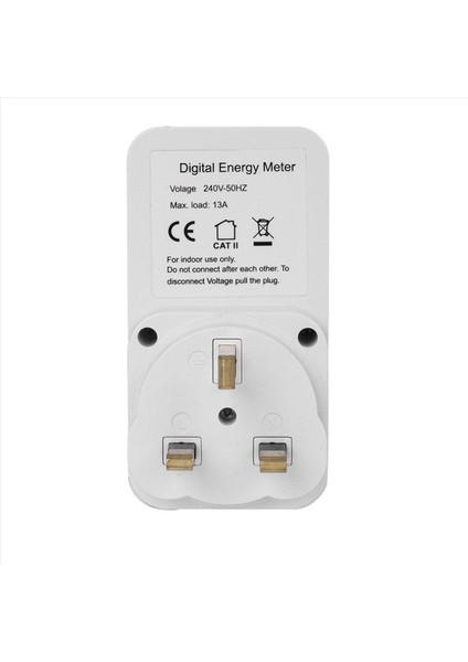2x Dijital Güç Ölçer Eklenti Soketi Elektrikli Wattmetre Enerji Monitörü Ingiltere Fişi (Yurt Dışından) modelleri