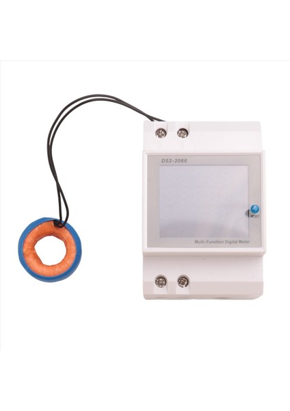 Dijital Tek Fazlı Ac 40-300V 100A Din Rail 6 Içinde 1 Voltmetre Watt Kwh Frekans Metre 110V (Harici Bt) (Yurt Dışından) modelleri