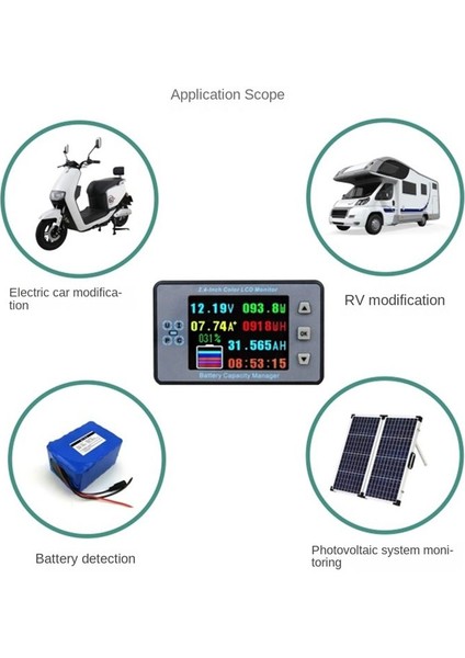 VAH9810F 2 4 Inçlik Voltaj Ölçer+Voltaj Koleksiyoncusu+Kasa Coulometre Kapasite Güç Monitörü 100A Elektrik Motosiklet/rv Için (Yurt Dışından) modelleri