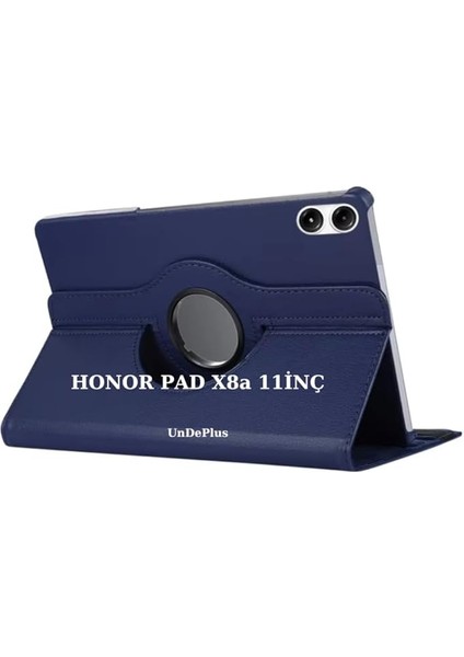 Pad X8A 11INÇ ile Uyumlu Kılıf 360 Dönebilen Standlı Case (Honorpad X8/x8 Pro Değildir) Lacivert