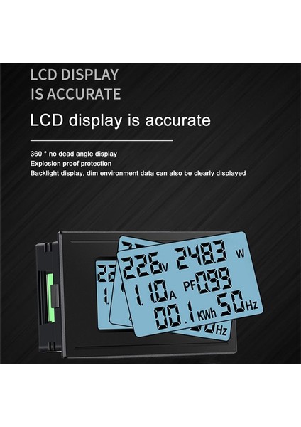 Dc Power Monitor Çok Function Metre Voltajı DC200V Akım 100A Güç Ölçer Alarm Çıkışı (Yurt Dışından) fırsatları