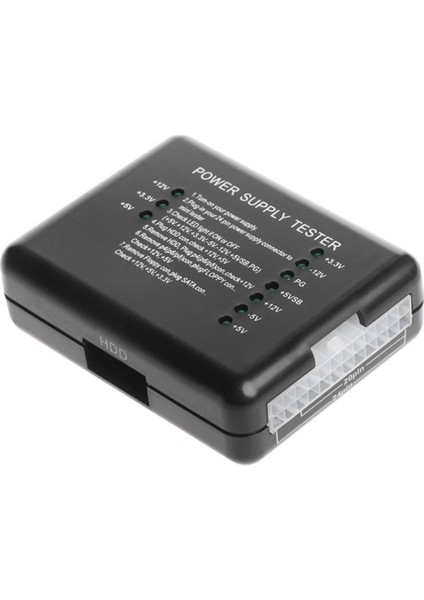 Pc 20 24 Pin Güç Kaynağı Test Cihazı Psu Atx Sata HDD Ölçer Için LED 12V 5V 3 3V (Yurt Dışından) fırsatları