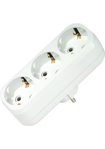 10033 Golyat 'l' Tipi 3'lü Topraklı, Beyaz