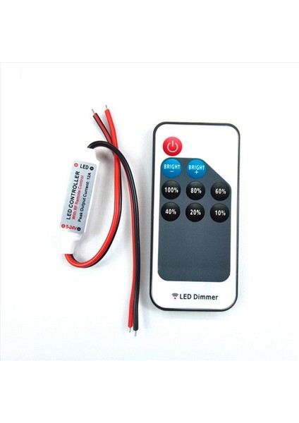 2x LED Tek Renkli Dimmer Dc 5V 12V 24V 5050 2835 Şerit Işıklar Sabit Gerilim Pwm Sinyal Denetleyici Rf 9 Tuşlu Uzaktan Kumanda (Yurt Dışından) fiyatları