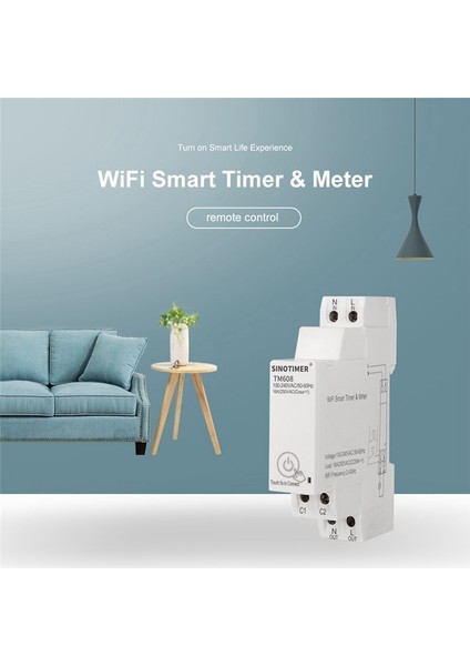 Sinotimer TM608 Akıllı Wifi Tek Fazlı Enerji Ölçer Ev Çok Işlevli Demiryolu Enerji Ölçer 16A 100-240V (Yurt Dışından) indirimleri