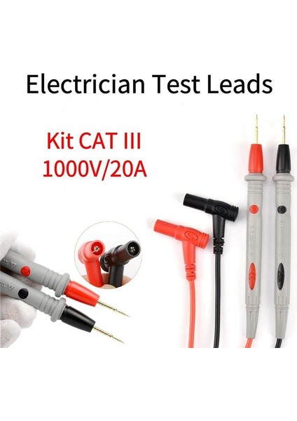 Evrensel Multimetre Testi Kablo Ac Dc 1000V 20A Cat Iıı Çok Meter Test Cir Tweo Tips Için Pen Ölçüm Pen (Yurt Dışından) fiyatları