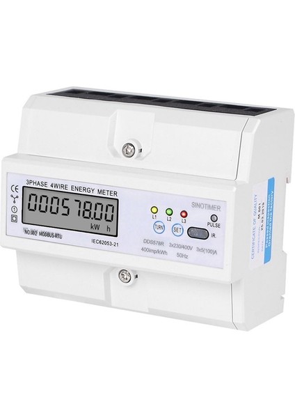 Sinotimer DDS578R Üç Fazlı Sıvı Kristal Ekran Ana Sayfa 380V Ray Tipi Watt Saat Metre 7p Watt Saat Metre (Yurt Dışından) modelleri