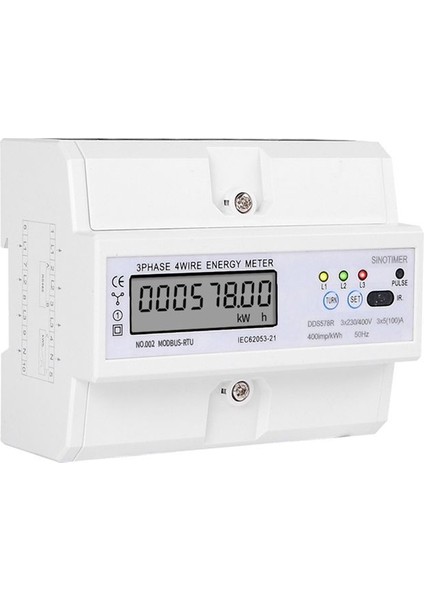 Sinotimer DDS578R Üç Fazlı Sıvı Kristal Ekran Ana Sayfa 380V Ray Tipi Watt Saat Metre 7p Watt Saat Metre (Yurt Dışından) indirimleri
