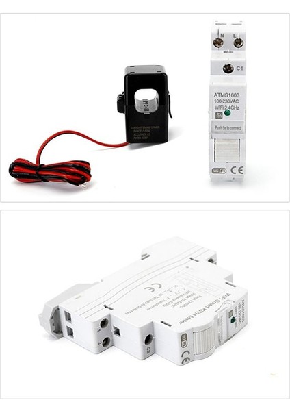 Tuya Akıllı Wifi Elektrik Kwh Metre Din Ray Tek Faz Ac 110V 230V Ct Ac Metre Uygulaması Gerçek Zamanlı Monitör (63A) (Yurt Dışından) indirimleri