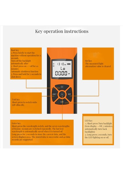 2x Guangyan G10 Optik Güç Ölçer Hassas Fiber Optik Kablo Test Cihazı Ftth -70 -6dbm Opm Fc/sc/st Power Metre (Yurt Dışından) fiyatları