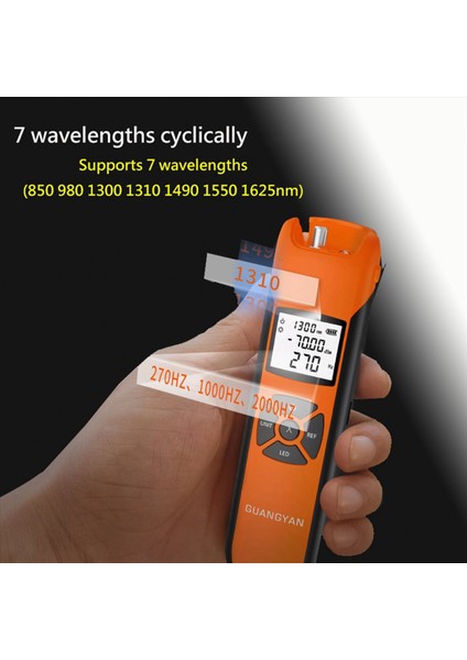 2x Guangyan G10 Optik Güç Ölçer Hassas Fiber Optik Kablo Test Cihazı Ftth -70 -6dbm Opm Fc/sc/st Power Metre (Yurt Dışından) indirimleri