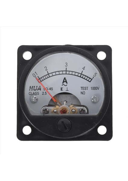 2x Sınıf 2 5 Doğruluk Ac 0-5A Analog Panel Yuvarlak Metre Ampermetre Ölçer Siyah (Yurt Dışından) modelleri