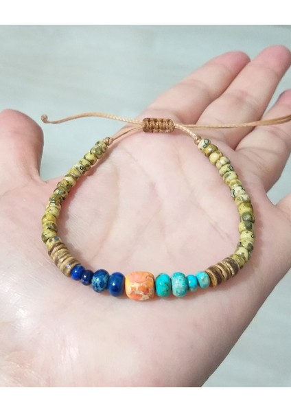 Varisit Doğaltaşlı Miyuki Round Boncuklu ve Ağaç Boncuklu Unisex Bileklik indirimleri