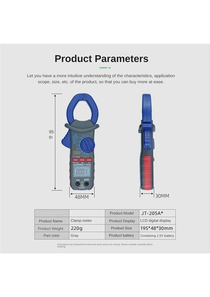 UT205 Akıllı Anti-Yanan Dijital Ac Seter Oto Onarım Kelepçesi Metre Çok Fonksiyonlu Elektrikçi Multimetre (Yurt Dışından) fırsatları