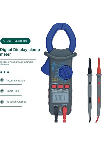 UT205 Akıllı Anti-Yanan Dijital Ac Seter Oto Onarım Kelepçesi Metre Çok Fonksiyonlu Elektrikçi Multimetre (Yurt Dışından) indirimleri