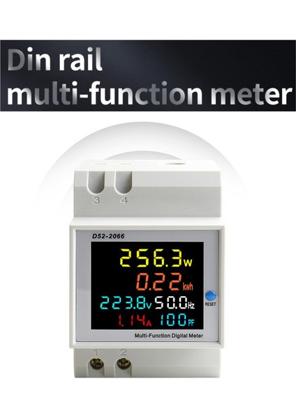 4x Dın Rail Ac Monitör 6in1 40-300V 100A Voltaj Akım Güç Faktörü Aktif Kwh Elektrik Enerji Frekans Ölçer (Yurt Dışından) fırsatları