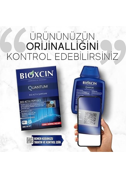 Quantum Şampuan – Kuru ve Normal Saçlar Için – 3X300 ml – Dökülme ve Incelme Karşıtı – Bio-Activ Peptit, Biocomplex B11, Bal ve Mentol Içerikli fiyatları