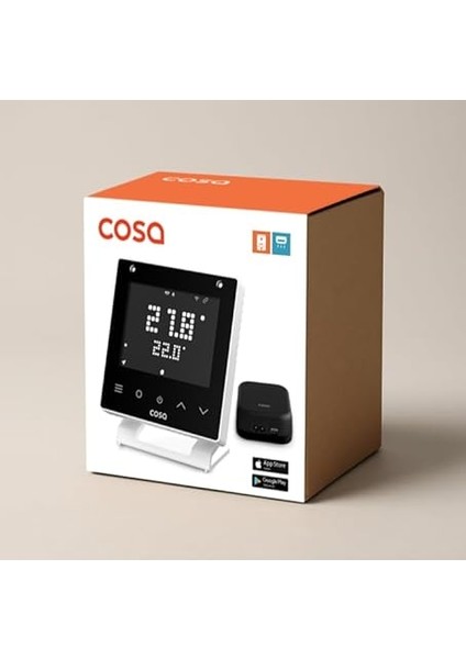 Akıllı Oda Termostatı V5, Wi-Fi Kablosuz Kombi ve Klima Kontrolü, Beyaz indirimleri