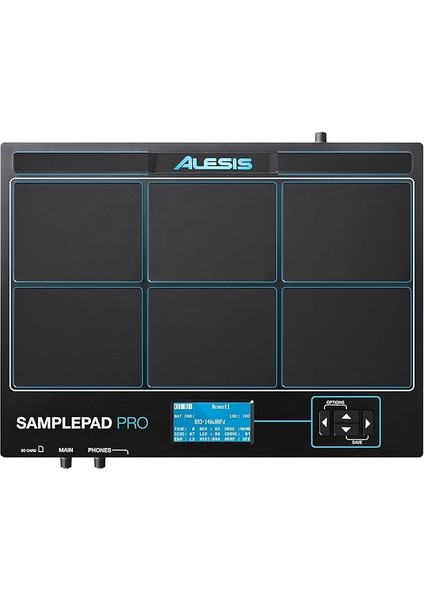 Samplepad Pro, Kauçuk Pedli 8 Pedli Vurmalı Enstrüman ve Örnek Tetikleme Enstrümanı, Aktif Mavi LED Aydınlatma, 2 Ek Tetik Için Genişleme Seçenekleri ve 200'DEN Fazla Yerleşik Ses