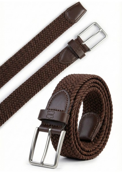 Hakiki Deri Erkek Örgü Esnek Kemer – 3,5cm modelleri