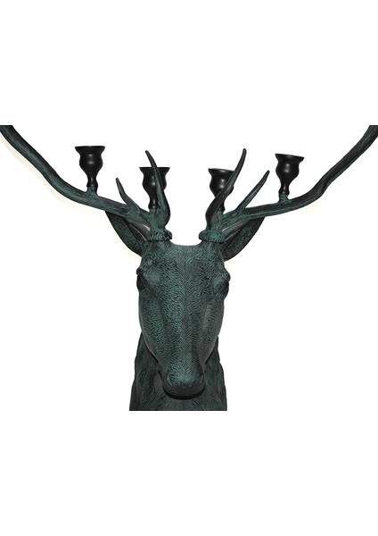 Metal Geyik Büstü Şamdan 136 cm LIV1768 fiyatları