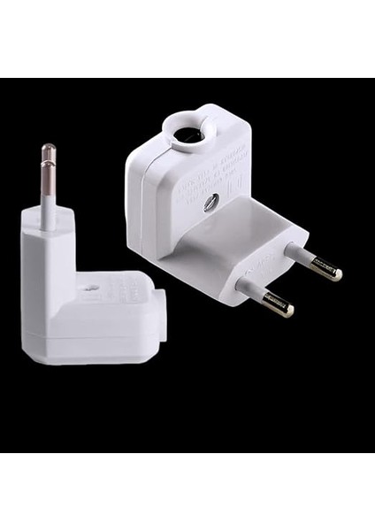 L Tipi 10A Beyaz Erkek Fiş – 250V Priz Uyumlu, 1 Adet