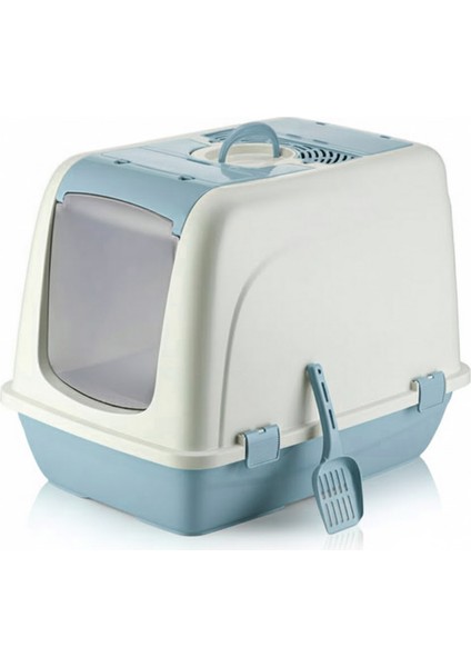 Kapalı Büyük Boy Kedi Tuvaleti Xxl 52X66X46CM Elekli Paspas Hediyeli fiyatları