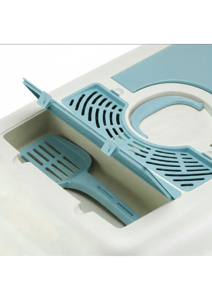 Kapalı Büyük Boy Kedi Tuvaleti Xxl 52X66X46CM Elekli Paspas Hediyeli fırsatları