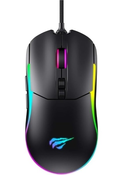 Gamenote MS1020S Rgb Işıklı Programlanabilir Gaming Mouse - 7 Tuş | 7200 Dpı - Siyah