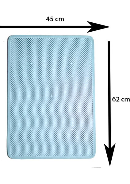 Kapalı Büyük Boy Kedi Tuvaleti Xxl 52X66X46CM Elekli Paspas Hediyeli