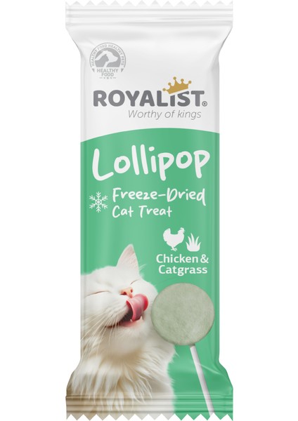 Tavuklu ve Kedi Çimli Kedi Lolipopu 5'li