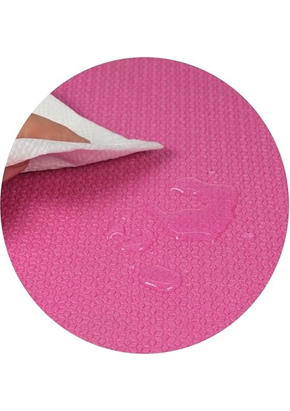 10 mm Pilates Kamp Matı Pembe Siyah 180CM fırsatları