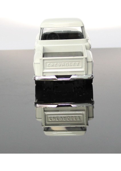 1955 Chevrolet Stepside Beyaz Kamyonet Çek Bırak Metal Model Oyuncak Araba 12 cm fırsatları