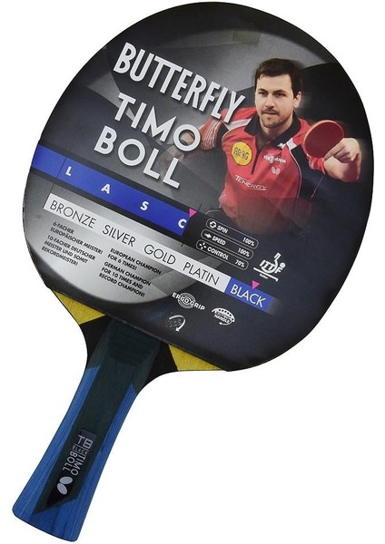 Timo Boll Black Masa Tenisi Raketi Ittf Onaylı - Raket Kılıflı modelleri