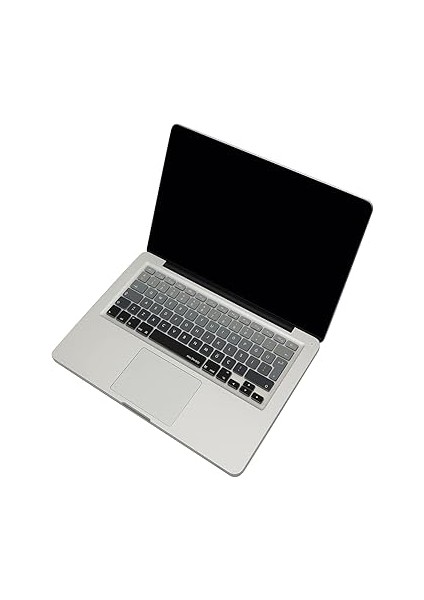 MacBook Klavye Filmi Türkçe Q Kaplama Ultra Ince Silikon Air Pro Eski USB Li Modeller 2008-2017 Uyumlu Yıkanabilir Koruyucu Film Renkli Baskı Siyah Gri indirimleri