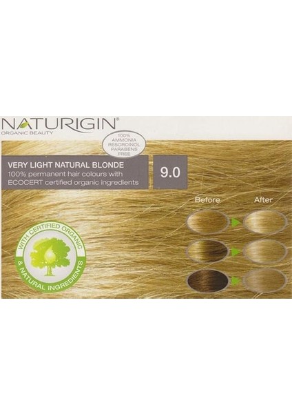 Organik Saç Boyası Yumuşak Sarı 9.0 indirimleri