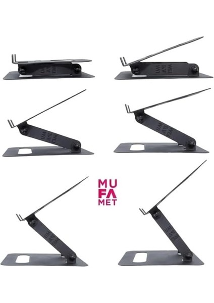 Katlanabilir Modellerle Uyumlu Dayanıklı Kolay Ayarlanır Paslanmaz Çelik Laptop Standı indirimleri